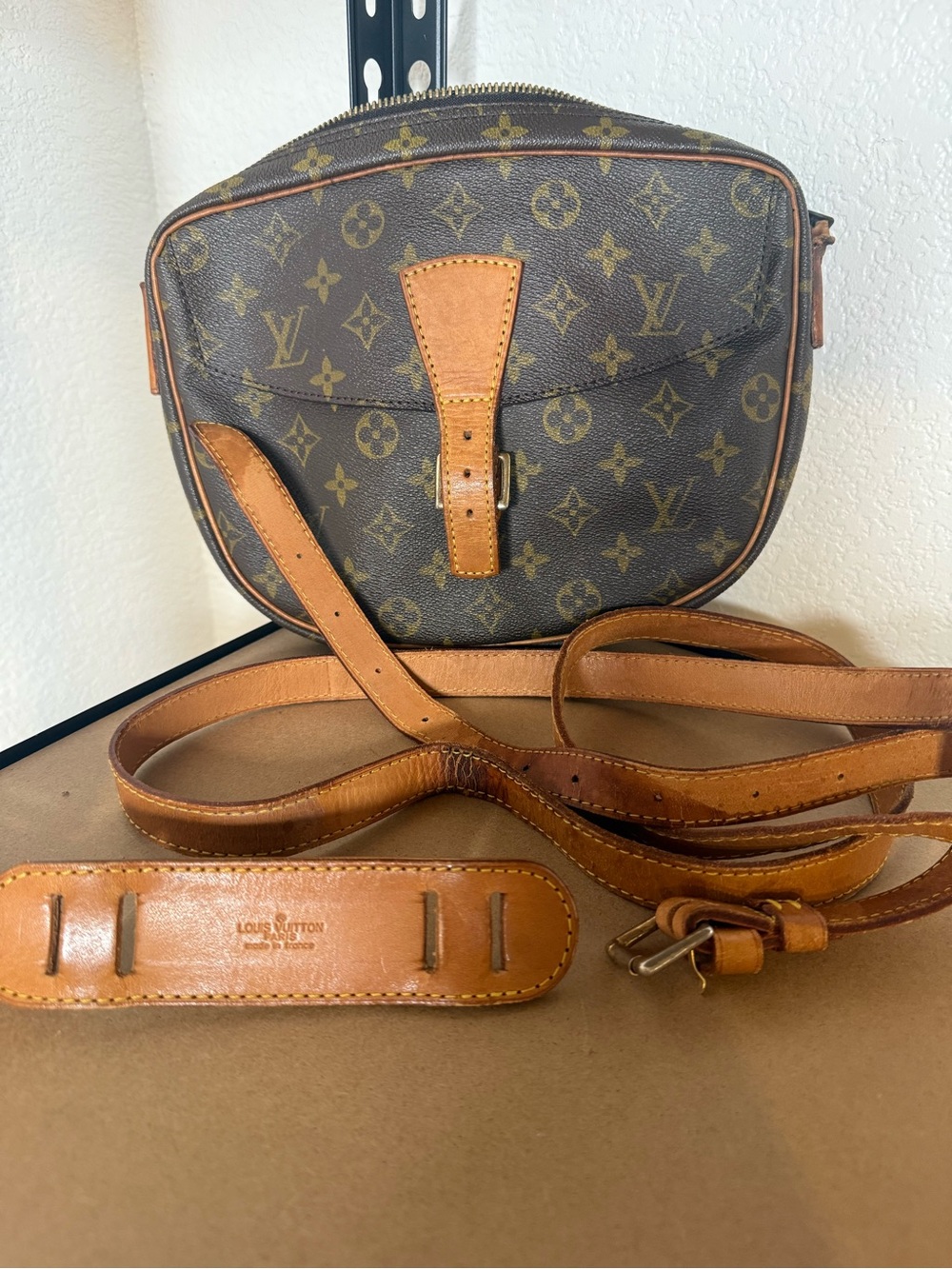 Louis Vuitton Monogram Canvas Messenger Bag in Brown and Tan